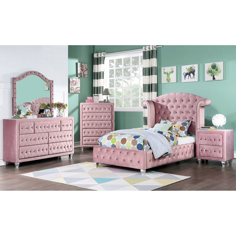 Lit simple en flanelle Glamour