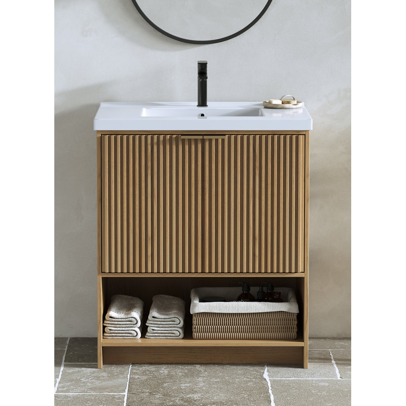 Ensemble de meuble-lavabo gris Maxbano , 30"