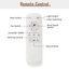 132 cm Modern Ceiling Fan with Led Light and Remote Control-704169208-704169213