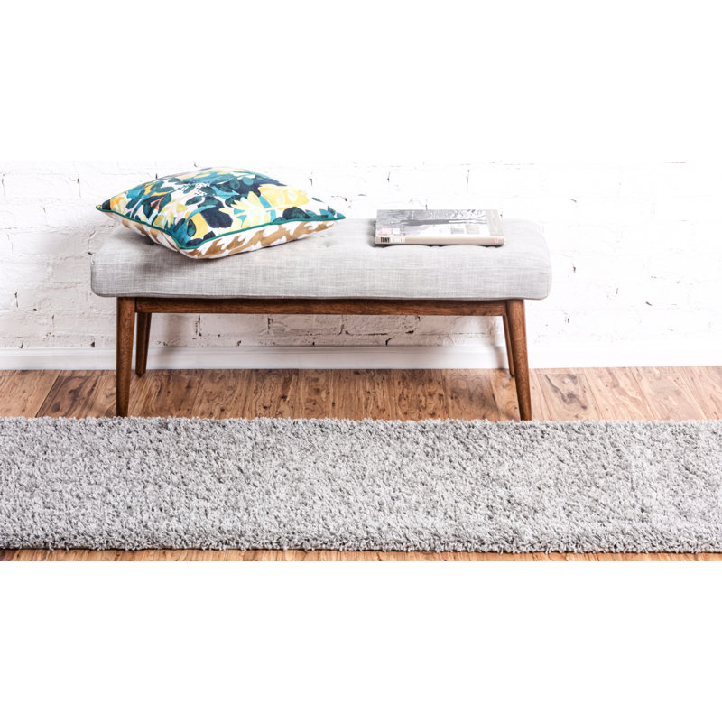 Tapis Santosha à poils longs, Tapis de couloir 2 pi 7 po x 13 pi 1 po