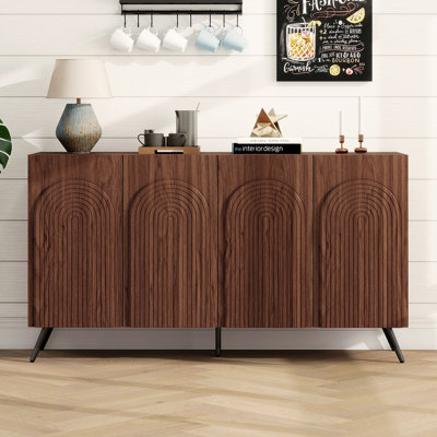 Buffet 59,05 "avec rangement, tablettes réglables