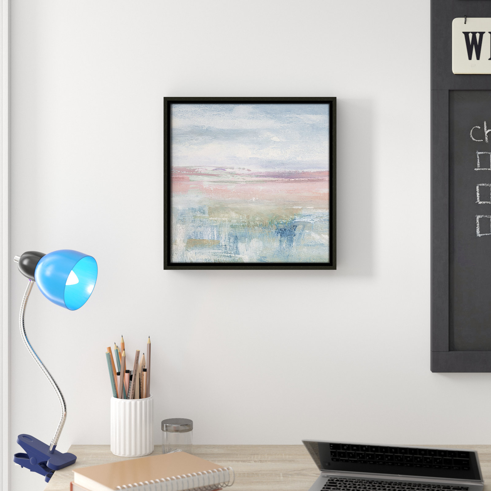 Back Shandelee II by - Floater Frame Print on Canvas, Espresso Framed, 13.5" H x 13.5" W x 2" D