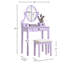 Ensemble coiffeuse et tabouret de maquillage Landisburg-488950440