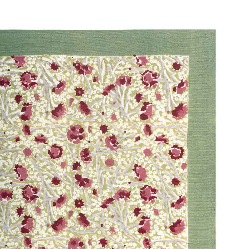 Floral Tea Towel Kitchen Towel, Red/Green