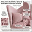 Élégant fauteuil de coiffeuse pivotant avec dossier papillon, tabouret de maquillage confortable pour la chambre à coucher et le salon, mobilier d'appoint durable et élégant