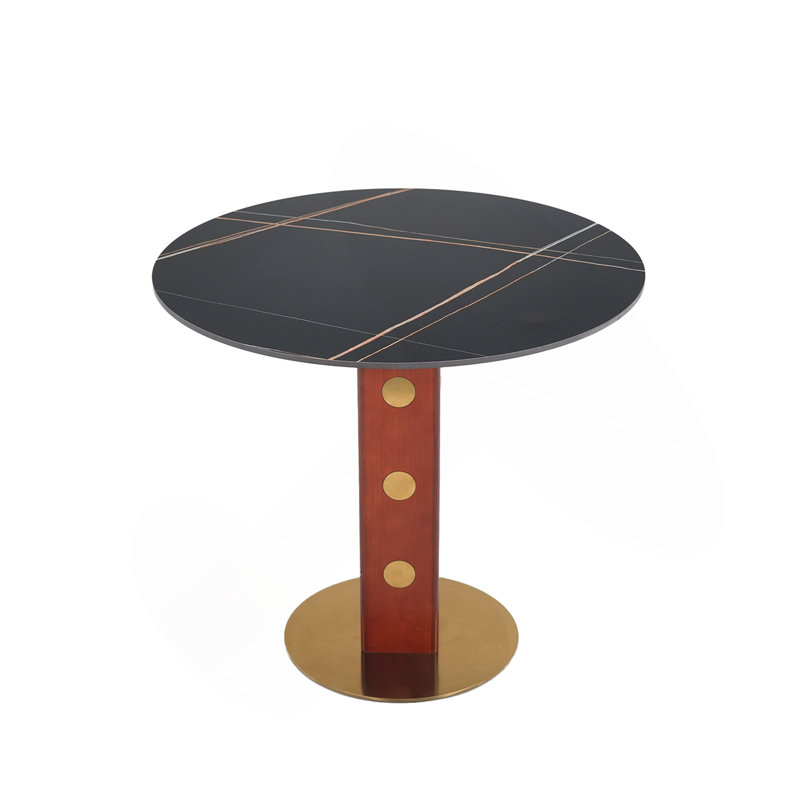 Modern Dining Table, Black, Sintered Stone