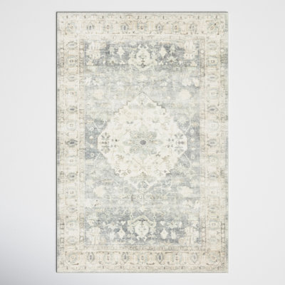 Sera Oriental Denim/Fog Area Rug