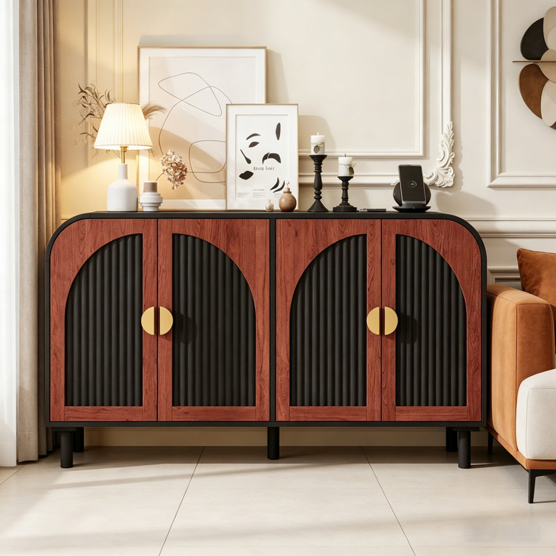 Buffet avec tablettes réglables