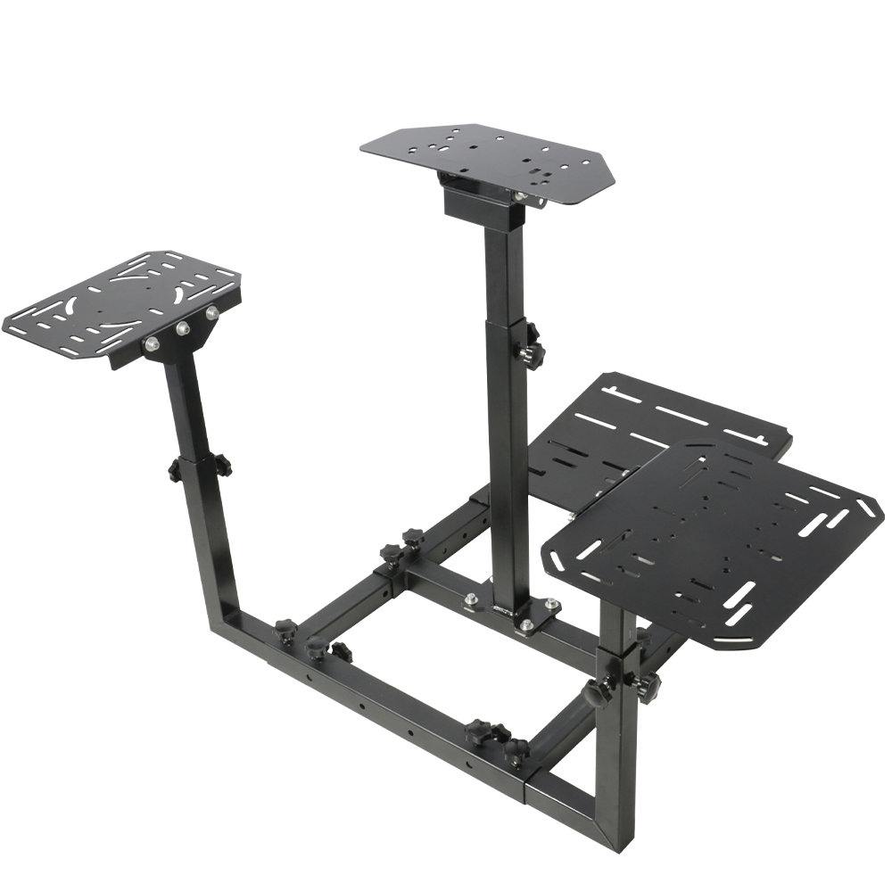 MoNiBloom Racing Steering Wheel Stand Cockpit with Racing Seat