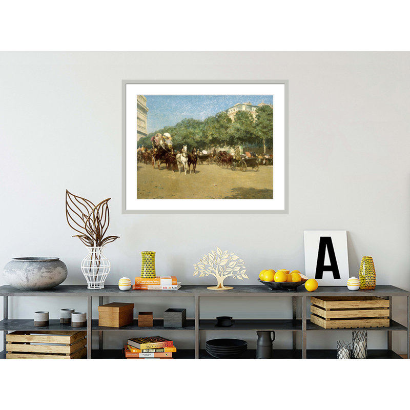 «Le Jour du Grand Prix» par Childe Hassam, impression giclée sur cadre, 33,42 po H x 41,5 po L