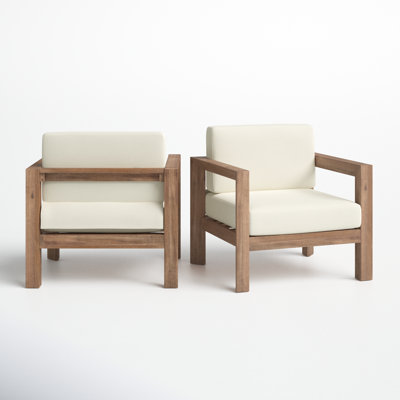 Kesia Acacia Patio Lounge Chair
