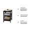 40cm W Manufactured Wood Bedside Table