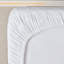 Drap-housse ultra-doux 100% coton à longues fibres, 100% coton, 8 po - 8 po Solayne Seren-1412447844
