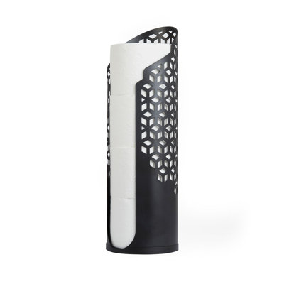 Metal Freestanding Toilet Paper Tissue Roll Holder