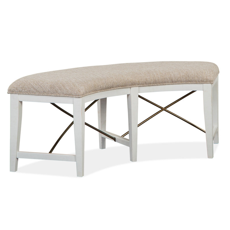 Ariyal Solid Wood Bench, White