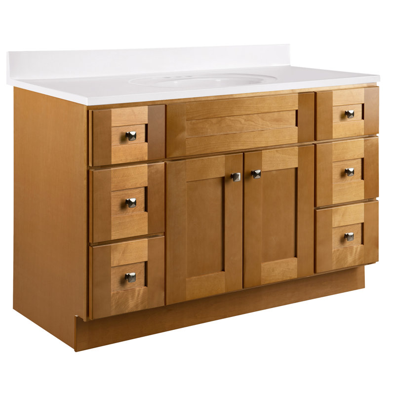 Brookings 48 Inch Modern Birch Freestanding Bathroom Vanity