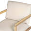 Ensemble de fauteuils d'extérieur contemporains en bois d'acacia avec coussins moelleux