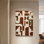 Ensemble d'art mural Mid-Century moderne en toile rectangulaire 2 pièces pour le salon