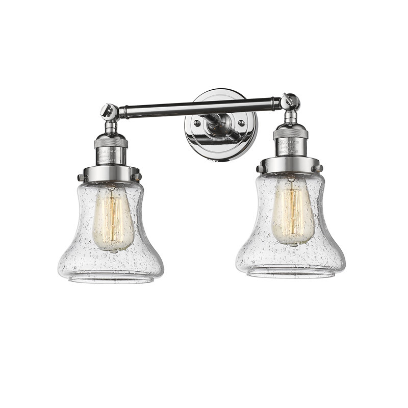 Edda 2 - Light Dimmable Vanity Light, Seedy, 6 Watt Vinage LED Bulb, Polished Chrome