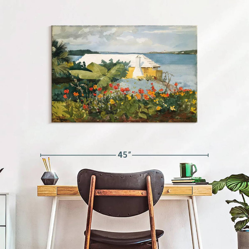 Gillard Flower Garden And Bungalow - Bermudes, H 26 po x l 39 po