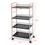 Chariot utilitaire de rangement roulant à 4 étages-31010131