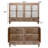 59.06" Chic Natural Wood Accent Cabinet, 4 Doord 3 Drawers Sideboard Buffet With Adjustable Shelves, Stylish Storage For Living Room, Kitchen, And Dining, Easy Assembly, Durable MDF