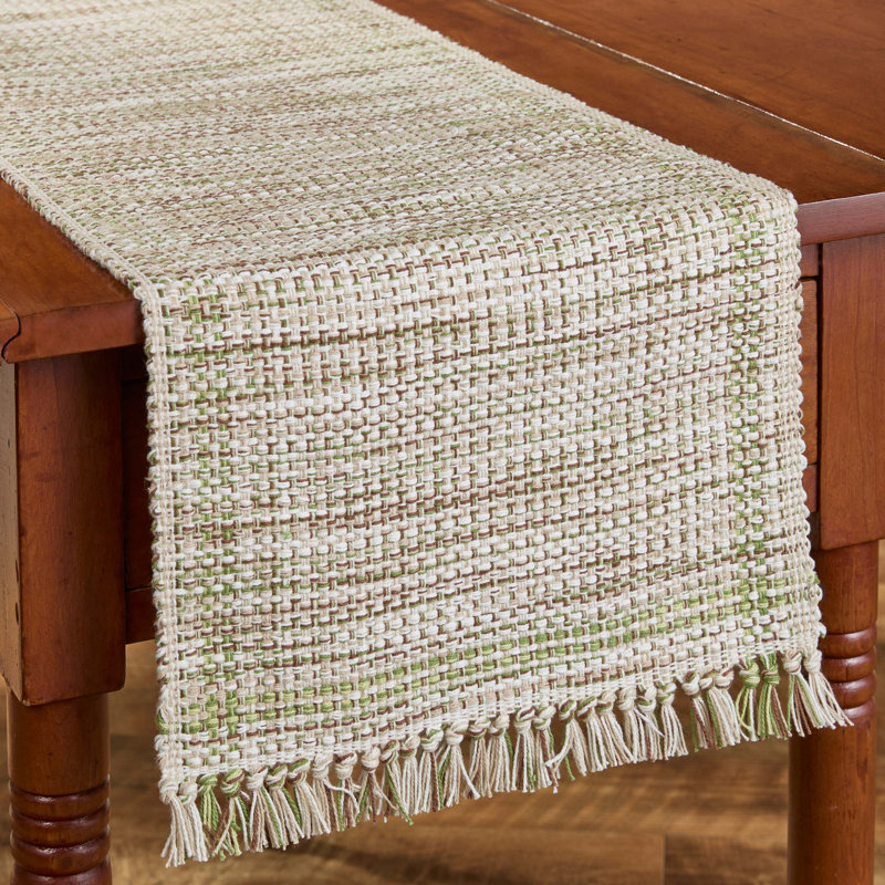 Elderberry Basketweave Table Runner 13", 36" L x 13" W