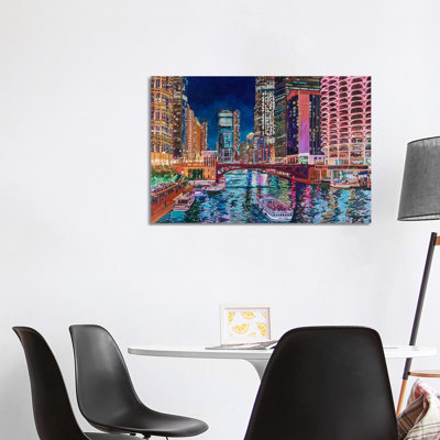 Chicago River By Marina One by Heather Nagy - Gallery-Wrapped Canvas Giclée on Canvas