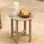 16.5''Round Acacia Wood Side Table