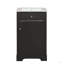 Meuble-lavabo de 20 po avec lavabo, armoire de salle de bain avec porte à fermeture douce, support de rangement et tablette réglable-1774940271