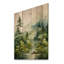 Forêt énigmatique - impression de paysage et de nature sur bois de pin naturel-13792571