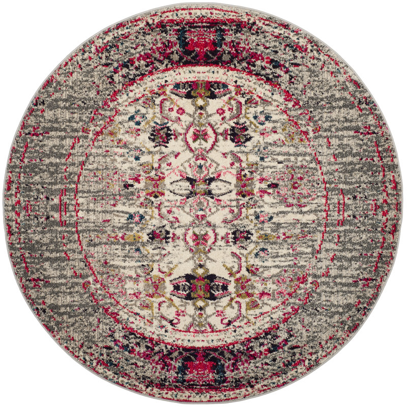 Isabea Performance Oriental Rug, Round 6'7"