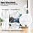 16 in. White Digital Wall Mount Fan with Remote Control 3-Speed-3 Oscillating Modes 72 in. Power Cord, ETL Certified