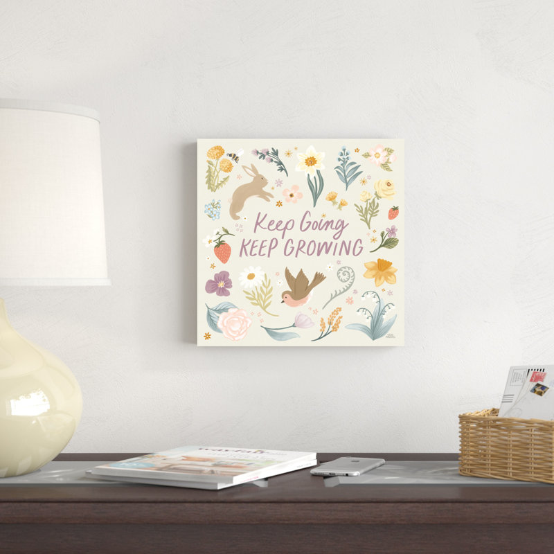 Jardin printanier II, H 12 po x l 12 po