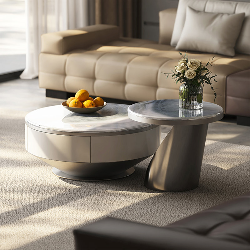 Table basse simple en pierre micro-cristalline