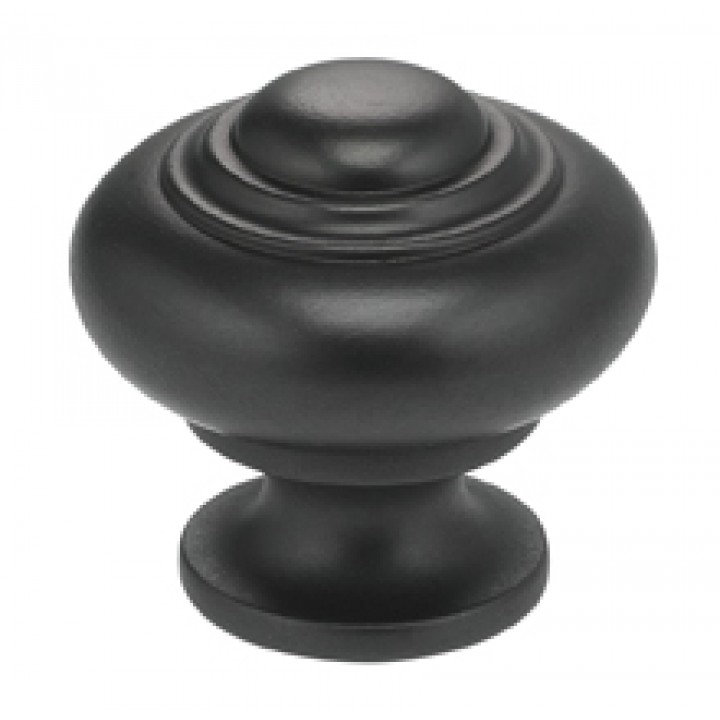Classic & Modern Round Knob, Satin Nickel Plated, 1.19" H x 1.19" W x 1.13" D