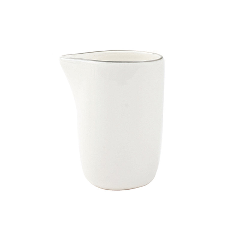 Abbesses Creamer, White/Platinum