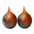 8.07'' H Metal Tabletop Tealight Holder Set of 2 with Gold & Copper Finish for Elegant Christmas Decor-61784221