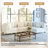 Seemab 4 - Piece Upholstered Beige Corduroy Modular Sectional with Pillow Back and Solid Wood Legs-1140708846