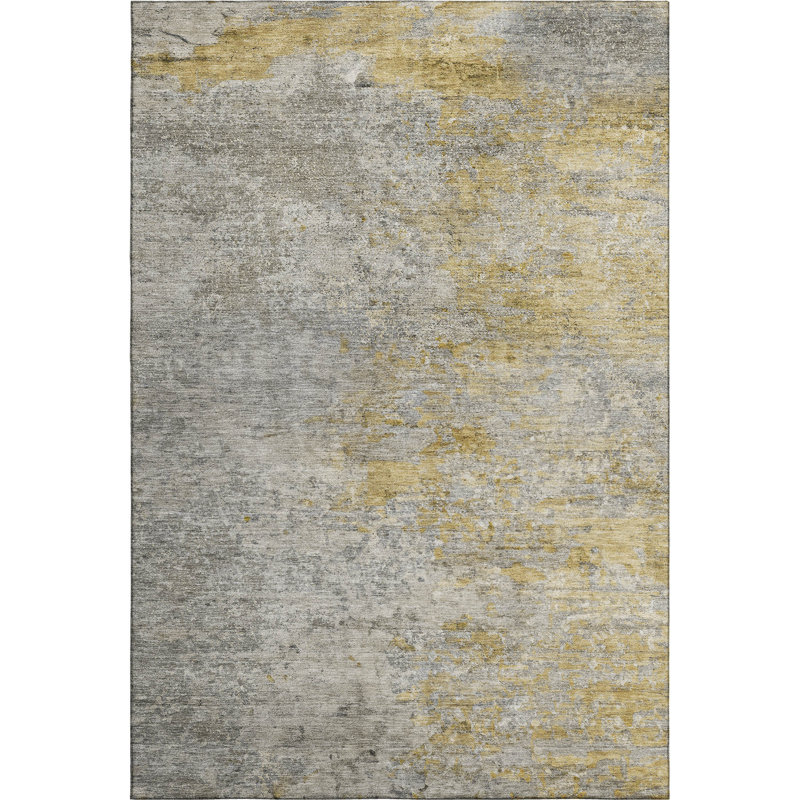 Premium Machine Washable Barry AMF1297 Abstract Rug, Rectangle 5' x 7'6"