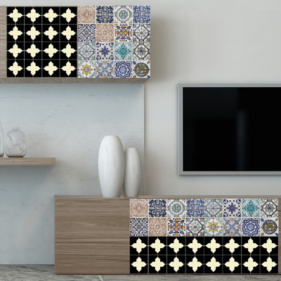 Abstract Non-Wall Damaging Wall Decal