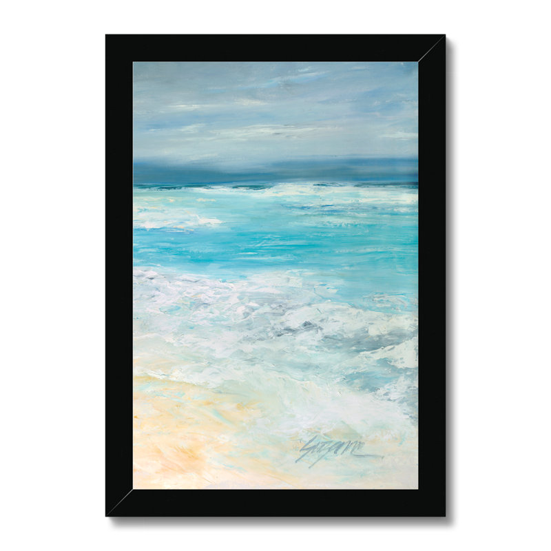 Storm At Sea II by Suzanne Wilkins - Painting, Black Framed Paper Print, 34cm H x 24cm W