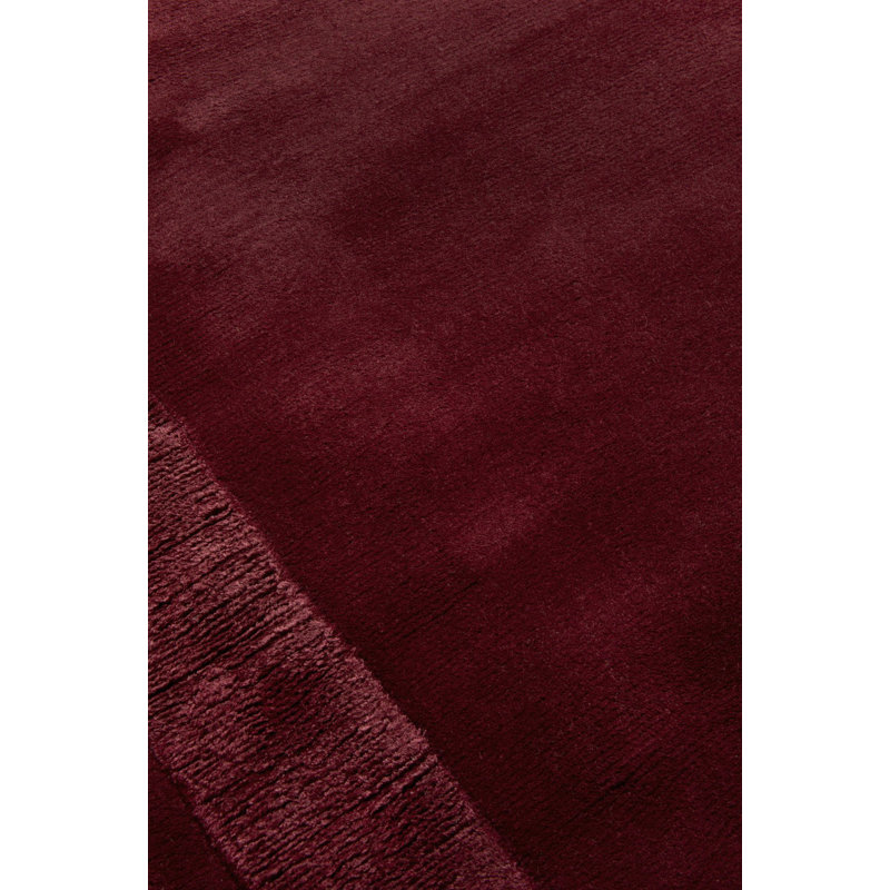 Farrow & Ball Silk Border Keepers Red Area Rug, Rectangle 10' x 14'