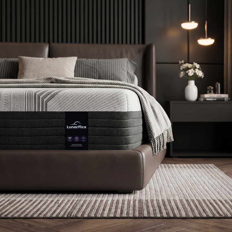 14" Graphene Temperature Regulating Medium Plush Gel Memory Foam Hybrid Pocket Coil Mattress in a Box with CertiPUR-US & OEKO-TEX® Certified