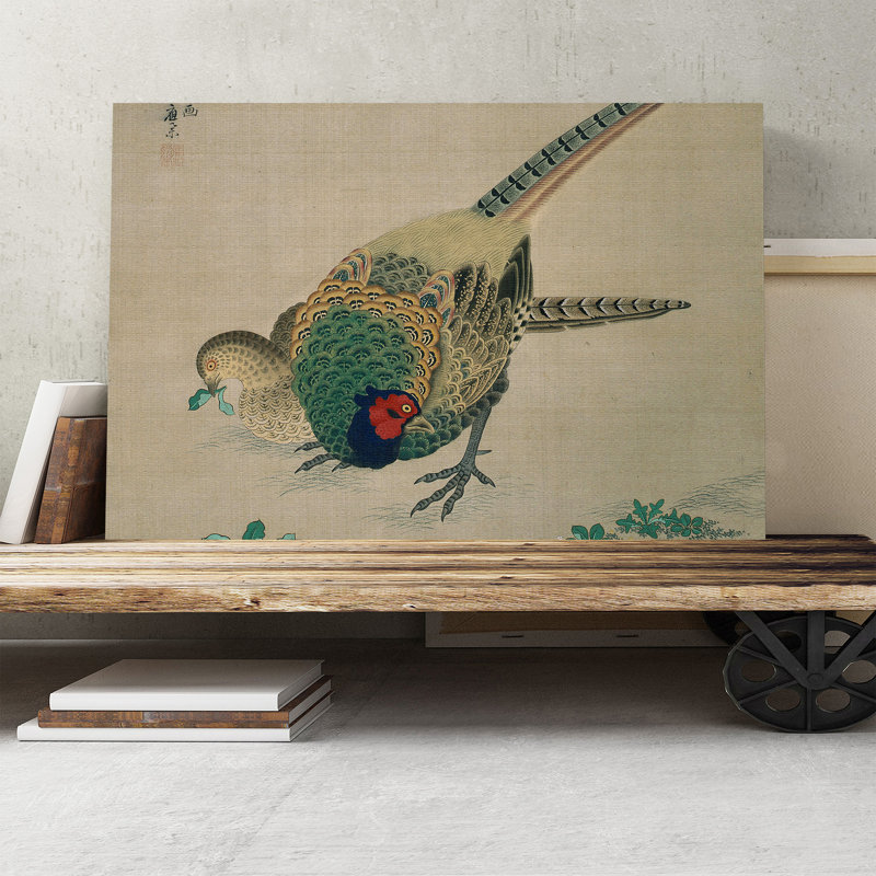 Bird Japanese Oriental by Maruyama Okyo - Wrapped Canvas, 50cm H x 76cm W