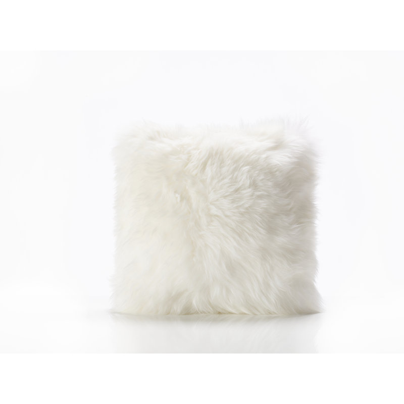 Sheepskin Cushion with Inner, Ivory