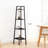 4-Tier Corner Shelf, Industrial Ladder Bookshelf With Metal Frame For Living Room, Bedroom, Home Office And Small Space Storage Display-140851325