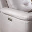Fauteuil inclinable électrique en cuir végétalien avec dessus rembourré et large USB 39,4 po Alverez (ensemble de 4)-110327103