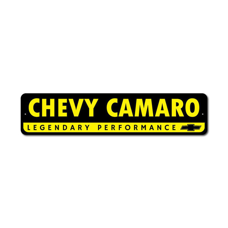 Enseigne en aluminium Chevaro Logo Camaro, H 4 po x l 18 po x P 0,04 po