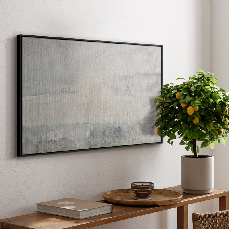 Toile tendue tendue avec châssis rétro-paysage XXCXIXIX, Noir, H 17 po x l 25 po